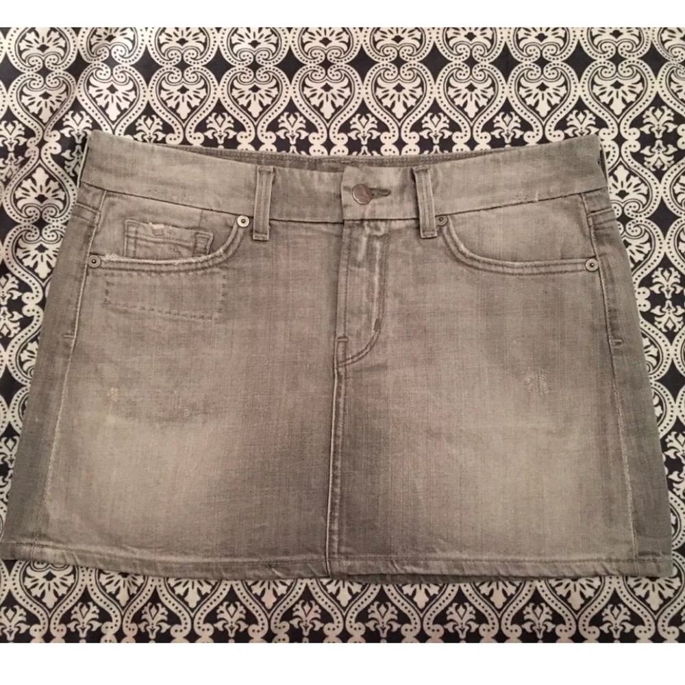 Citizens Of Humanity Gray Jean Mini skirt Size 28